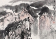 亞明國(guó)畫(huà) 高山流水圖 高清大圖下載