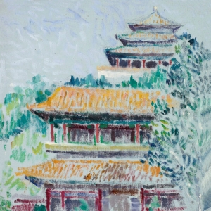 周碧初油畫作品《北京風(fēng)景》欣賞