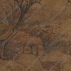 宋《溪山蒼翠圖》團(tuán)扇國(guó)畫(huà)高清大圖下載