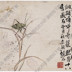 清 李鱓《花鳥(niǎo)冊(cè)十二開(kāi)》-6 國(guó)畫(huà)高清大圖下載