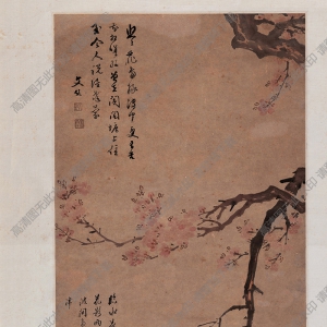 明 陸治《紅杏野鳧圖》國(guó)畫高清大圖下載