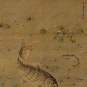 繆輔超高清《魚藻圖》國(guó)畫百度云網(wǎng)盤下載