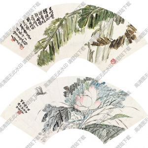 王個(gè)簃作品 花卉草蟲(chóng) 高清大圖下載