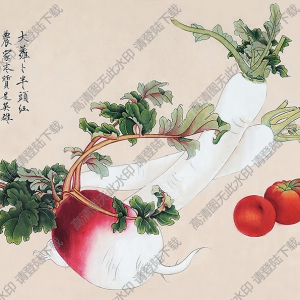 俞致貞國(guó)畫(huà)作品 蔬果 高清下載