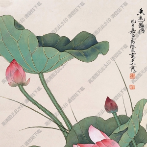 俞致貞國(guó)畫(huà)作品 香遠(yuǎn)益清2 高清下載