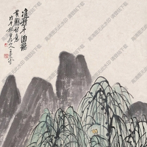 王震王一亭國(guó)畫(huà) 斗酒圖 高清大圖下載