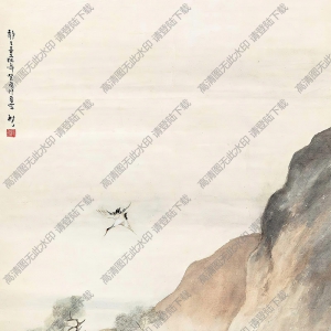 陳樹(shù)人國(guó)畫(huà)作品 松鶴延年 高清下載