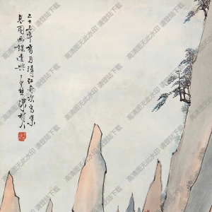 陳樹(shù)人國(guó)畫(huà)作品 潯江小景 高清下載