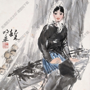 王明明作品 少女圖4 高清大圖下載