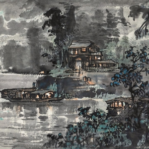 宗其香國(guó)畫(huà) 夜景 高清大圖下載