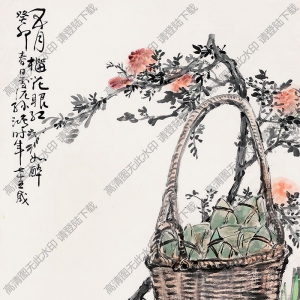 孫雪泥國(guó)畫(huà) 榴花眼紅如醉 高清大圖下載