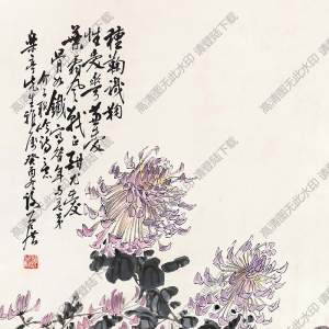 謝公展國(guó)畫(huà) 花卉圖 高清大圖下載