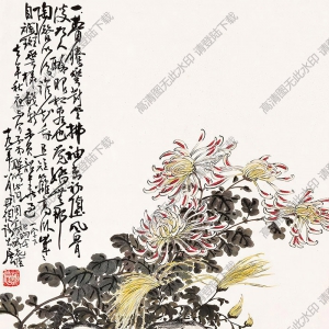 謝公展國(guó)畫(huà) 菊花 (7) 高清大圖下載