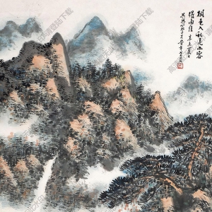 俞子才國(guó)畫 山水 (10) 高清大圖下載