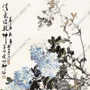 吳茀之作品 花卉 (1) 高清大圖下載