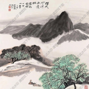 何瀛國(guó)畫(huà) 山水 (14) 高清大圖下載