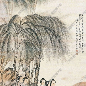 費(fèi)丹旭國(guó)畫(huà) 仕女 (1) 高清大圖下載