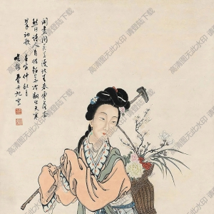 費(fèi)丹旭國(guó)畫(huà) 仕女 (10) 高清大圖下載